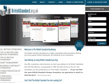 Tablet Screenshot of britishstandard.org.uk